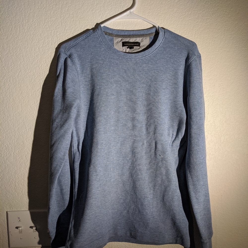 Waffle shirt - Blue - Banana Republic
